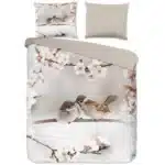 Droomtextiel Dekbedovertrek Huismussen Zand Lits-Jumeaux 240x200/220 cm - 100% Zacht Katoen