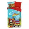 Droomtextiel Dekbedovertrek Kinderen Brandweer Sam 140x200/220cm  - 100% Zacht Katoen