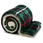 Unique living Plaid Larsson Groen - 150 x 200 cm - Fleece Deken