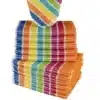 Droomtextiel Vaatdoek Katoen - Clean & Shiny - 10 stuks 35x35 cm - 100% katoen - Multi Kleuren