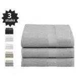 Droomtextiel Handdoeken 70x140 cm - Set van 3 - Hotelkwaliteit - Grijs