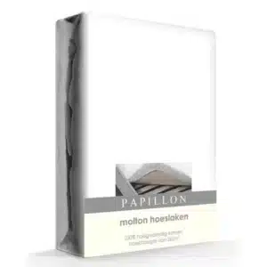 Papillon molton hoeslaken - 100% katoen - 180x210 cm