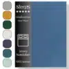 Sleeps  Jersey Hoeslaken - Blauw Lits-Jumeaux 180x200/220 cm - 100% Katoen -  Hoge Hoek - Heerlijk Zacht Gebreid - - Strijkvrij - Rondom elastiek - Stretch -