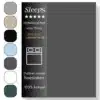 Sleeps Luxe Dubbel Jersey Hoeslaken Antraciet - 140 x 200 cm - 100% Hoogwaardige Katoen - Hoge Hoek - Perfecte Pasvorm