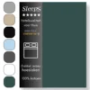 Sleeps Luxe Dubbel Jersey Hoeslaken Groen - 180 x 200/220 cm - 100% Hoogwaardige Katoen - Hoge Hoek - Strijkvrij