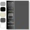 Sleeps Zacht Katoenen Topper Hoeslaken Antraciet 90x200 cm - Glad Katoen - Perfecte Pasvorm - Heerlijk Zacht
