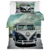 Uniek Dekbedovertrek Volkswagen Bus T1 Eenpersoons 140x200/220 cm - 100% Katoen Satijn - 3D Print