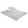 Droomtextiel Splittopper Hoeslaken Dubbel Jersey Grijs 180x210 cm - 100% Zacht Katoen - Tot 15 cm Matrasdikte - 220 g/m²
