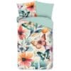 Good Morning Dekbedovertrek bloemen en vlinders - Multi - 140x200/220 cm - Katoen