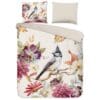 Good Morning Dekbedovertrek bloemen en vogels - 240x200/220 cm - Katoen