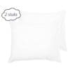 Droomtextiel Kussenslopen 60x70 cm Wit Set Van 2 Stuks - Hotelkwaliteit - 100% Hoogwaardige Katoen