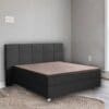Droomtextiel Topper Hoeslaken - Katoen Satijn 160x200 cm - Taupe