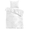 Papillon Dekbedovertrek Helsinki Wit  Eenpersoons 140x200/220 cm  - 100% Percale Katoen - Hoogwaardige Kwaliteit - Super Zacht
