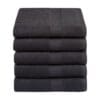 Droomtextiel Handdoeken 50x100 cm - Set van 5 - Hotelkwaliteit - Antraciet