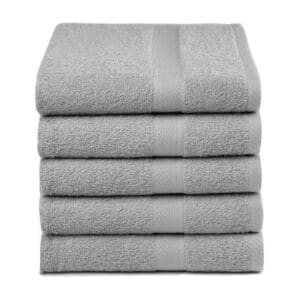 Droomtextiel Handdoeken 50x100 cm - Set van 5 - Hotelkwaliteit - Grijs