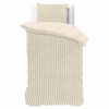 Droomtextiel Teddy Rib Dekbedovertrek Beige - 140x200/220 cm