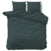 Dreamhouse Dekbedovertrek Stone Washed Donker Groen - 240x200/220 cm