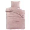 Droomtextiel Brienz Dekbedovertrek Flanel Roze - 140 x 200/220 cm