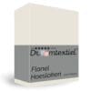 Droomtextiel Hoeslaken Flanel Ivoor - 180x220 cm