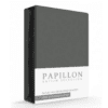 Papillon hoeslaken katoen satijn - 90 x 220 - Grijs