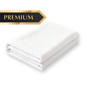 Droomtextiel Laken Flanel Premium Wit - Eenpersoons 150x260 cm - Super Zacht - Dikke Kwaliteit