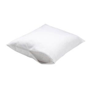 Wit kussen met open rits