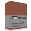 Droomtextiel Hoeslaken Katoen-Satijn - Bruin - 140x200 cm