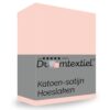 Droomtextiel Hoeslaken Katoen-Satijn - Roze - 160x200 cm