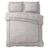 Hotel Line Dekbedovertrek Brata Taupe - 260x200/220 cm