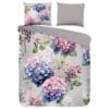 Good Morning Dekbedovertrek Hortensia Grijs - 200x200/220 cm - Katoen
