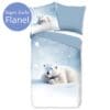 Good Morning Kinderdekbedovertrek Flanel - ijsbeer - 140x200/220 cm