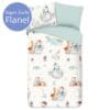 Good Morning Kinderdekbedovertrek Flanel - Sneeuwpop - 140x200/220 cm