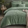 Droomtextiel Teddy Fur Dekbedovertrek Groen - 140x200/220 cm