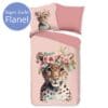 Good Morning Kinderdekbedovertrek Flanel - Panterbloem - 140x200/220 cm