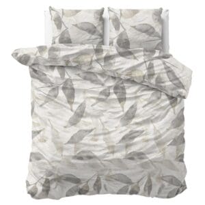 Sleeptime Foilage Dekbedovertrek Grijs - 200x200/220 cm