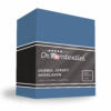 Droomtextiel Dubbel Jersey Hoeslaken Blauw 140x200 cm