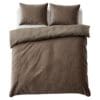 Sleeptime Velvet Cartier dekbedovertrek - 200x200/220 cm - Taupe