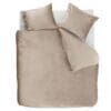Ambiante Velvety Dekbedovertrek Zand 200x200/220 cm