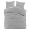 Dreamhouse Mendez Dekbedovertrek Flanel Grijs - 240x200/220 cm
