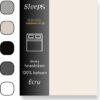 Sleeps Jersey Stretch Hoeslaken - 100% Katoen - 80x200 cm - Ecru - Strijkvrij