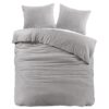 Beddinghouse Frost Flanel Dekbedovertrek Grijs - 240x200/220 cm