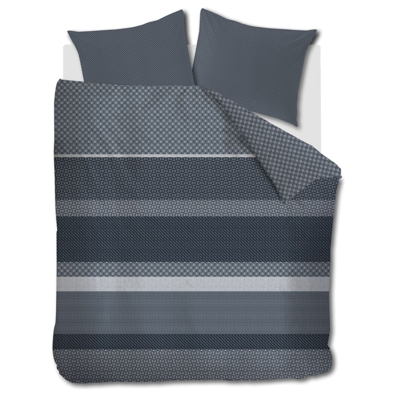 Beddinghouse Fera Flanel Dekbedovertrek Blauw - 260x200/220 cm