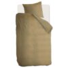 Beddinghouse Forst Flanel Dekbedovertrek Goud - 140x200/220 cm