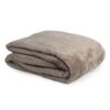 Teddy Fleece Deken - Fleece Plaid- Ultrazacht - 150x200 cm - Deep Taupe