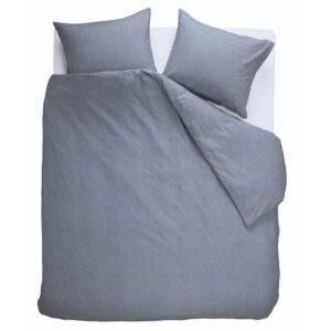 Beddinghouse Frost Flanel Dekbedovertrek Blauwgrijs- 240 x 200/220 cm