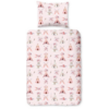 Dekbedovertrek Boho  Eenpersoons 140x200/220 kids - Roze - 100% katoen