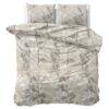 Sleeptime Essence Flanel Dekbedovertrek Zand - 200x200/220 cm