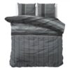 Sleeps Kees Flanel Dekbedovertrek Antraciet - 240x200/220 cm - Warm en Zacht