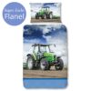 Good Morning Kinderdekbedovertrek Flanel - Tractor - 140x200/220 cm