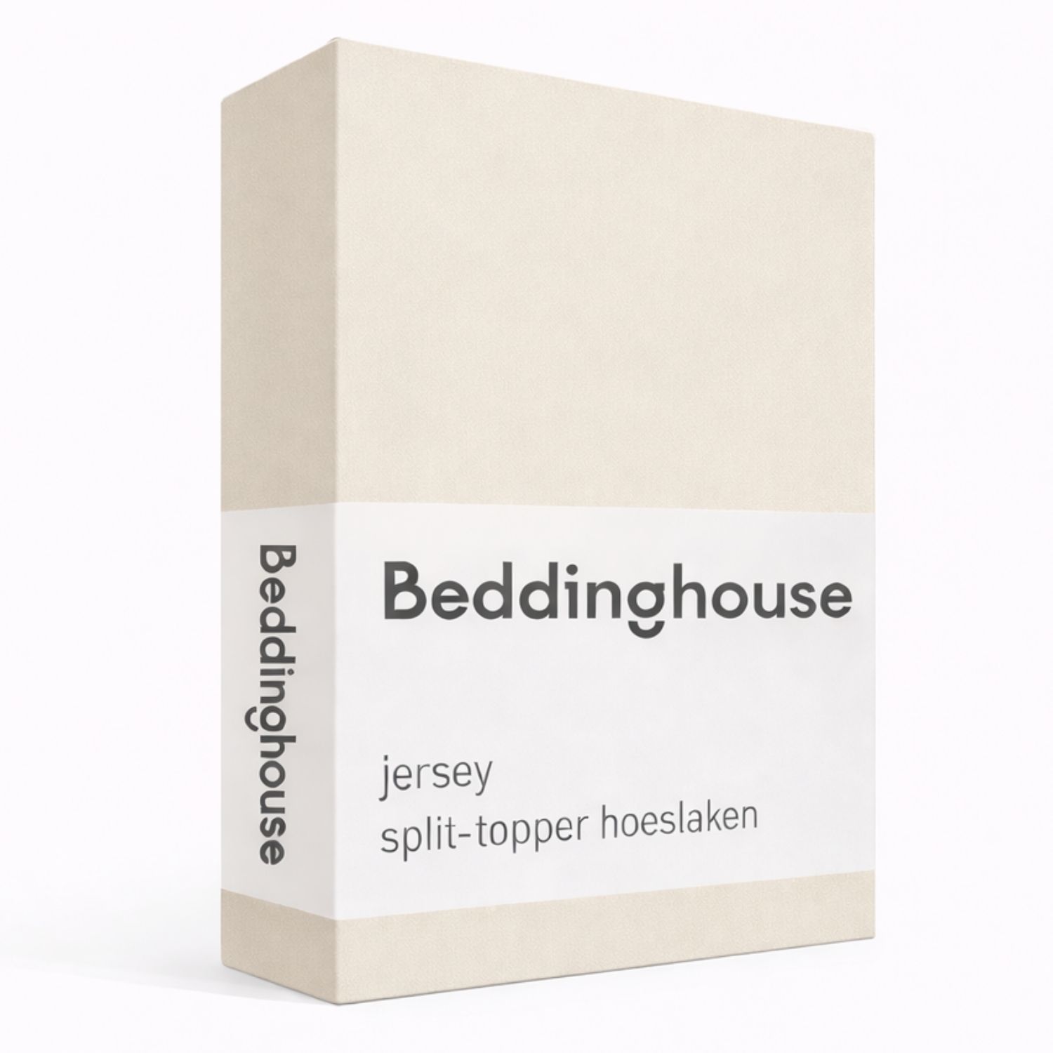 Beddinghouse Jersey Splittopper Hoeslaken - 180 x 200/220 cm - Crème